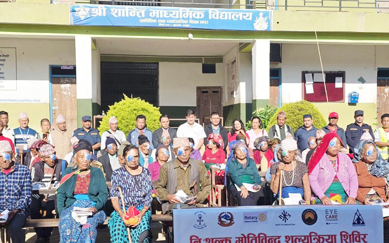शिविरबाट एक हजार ३७५ लाभान्वित