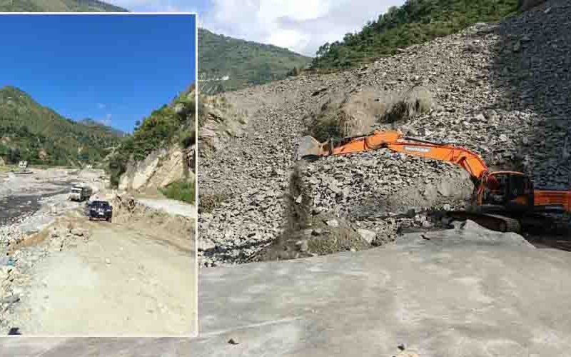 बिपी राजमार्गमा आज दिउँसोसम्म ट्रयाक सकिने, शनिबारबाट गाडी चल्ने
