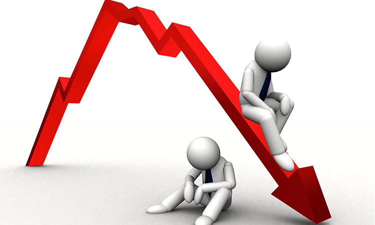 शेयर बजार घट्यो