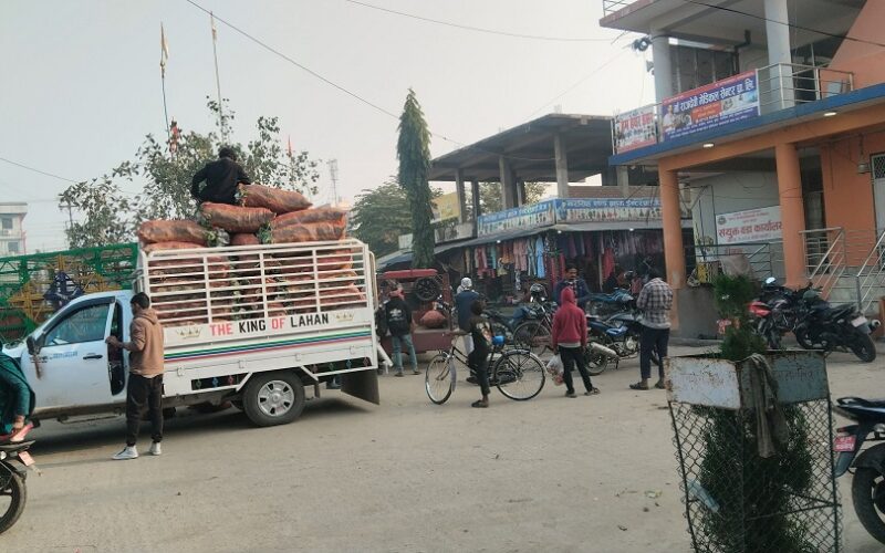 लहान बजार भारतीय तरकारीको भरमा