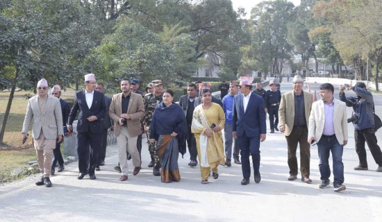 जलेको सिंहदरबारका संरचना चाँडै पुनर्निर्माण हुनेमा पूर्वराष्ट्रपति भण्डारीको विश्वास