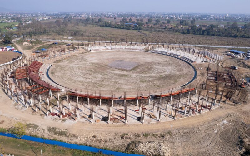 गौतमबुद्ध अन्तर्राष्ट्रिय क्रिकेट रङ्गशाला  निर्माणको भुक्तानी सहजीकरणका लागि महानगरको टोली सिंहदरबारमा