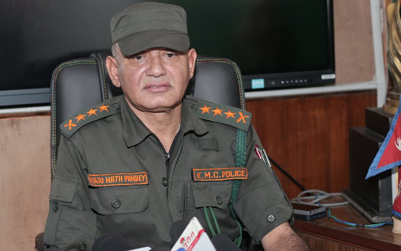 काठमाडौँ महानगरका प्रहरी प्रमुख राजु पाण्डेले दिए राजीनामा