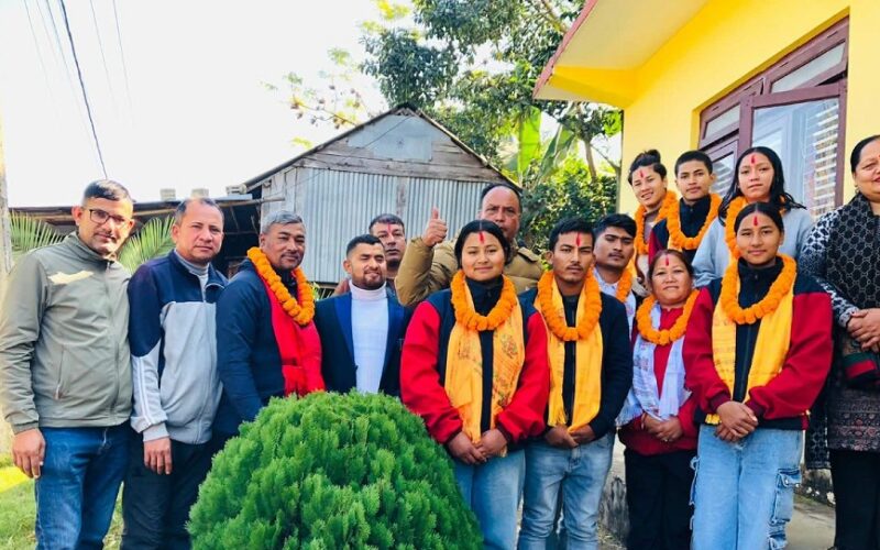 भारत जाने खेलाडीको बिदाइ