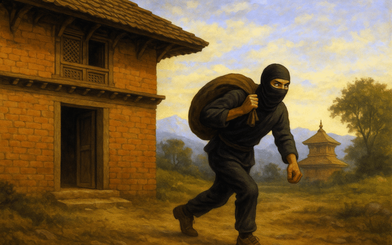 राजधानीको बाँसबारी क्षेत्रमा दिउँसै चोरी