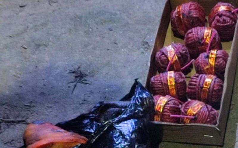 पर्सामा ९ वटा सुतली बम र सुँगुरको टाउकोसहित ३ जना पक्राउ