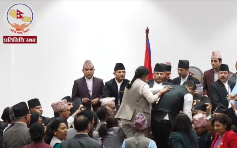 संसदमा नाराबाजी र धकेलाधकेलबीच प्रतिनिधिसभा नियमावली पारित